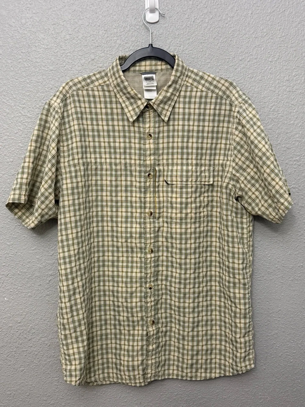 The North Face | Y2K Checkered Boxy S/S Button Down Shirt | Size Large